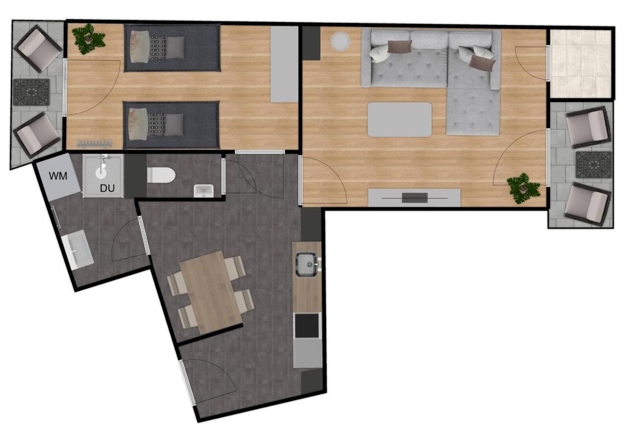 Smarte Dachgeschosswohnung Mit 2 Terrassen Direkt Am Hauptbahnhof Apartment *